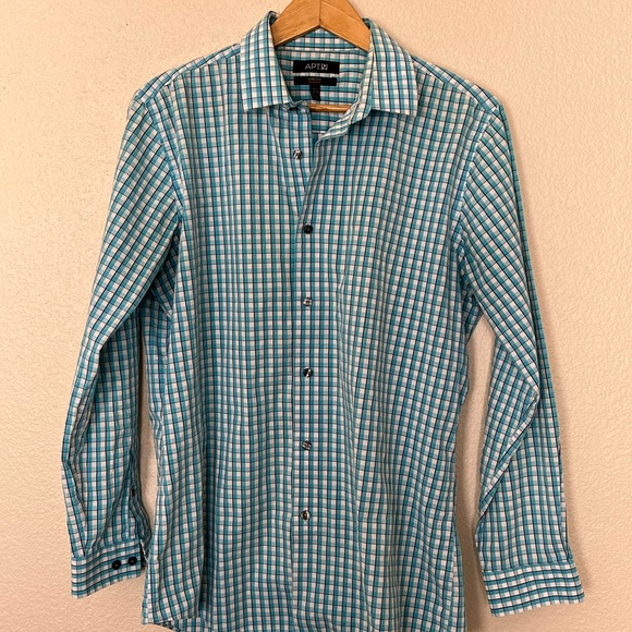 Apt. 9 | Men’s Checkered Stretch Slim-Fit Long Sleeve Button-Down - Picture 2 of 7